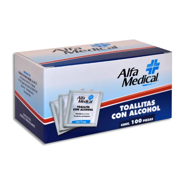 TOALLITAS CON ALCOHOL ALFA MEDICAL
