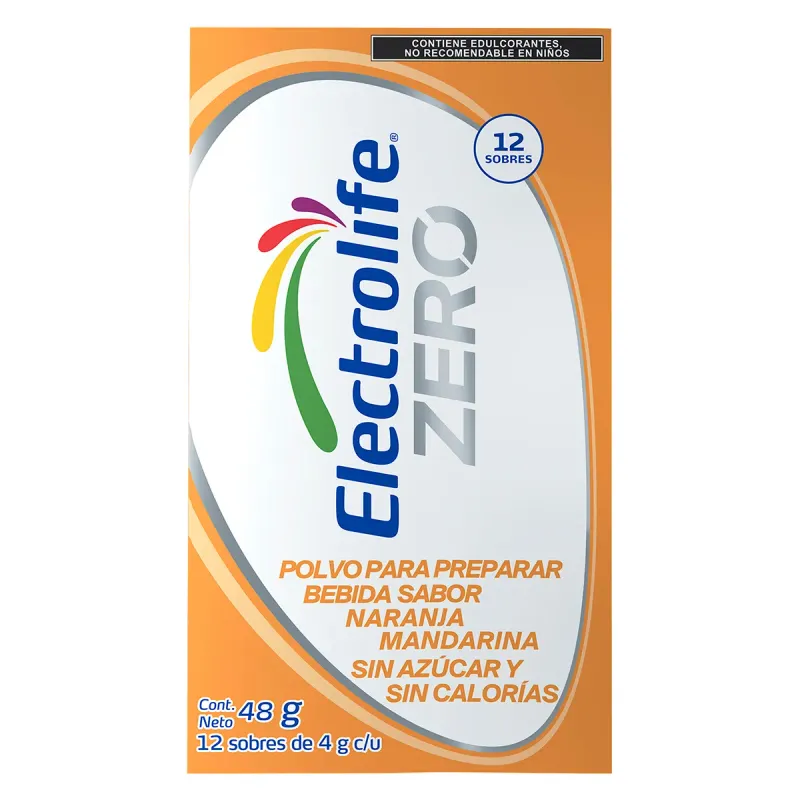 ELECTROLIFE ZERO POLVO NARANMANDA 12 SOB
