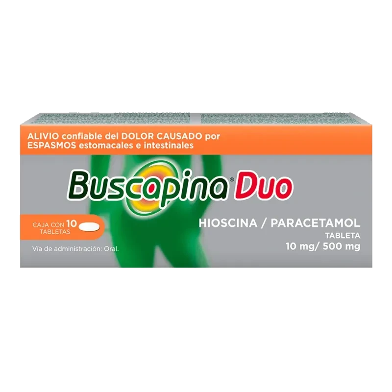 BUSCAPINA DUO 10 TABS 10/500 MG