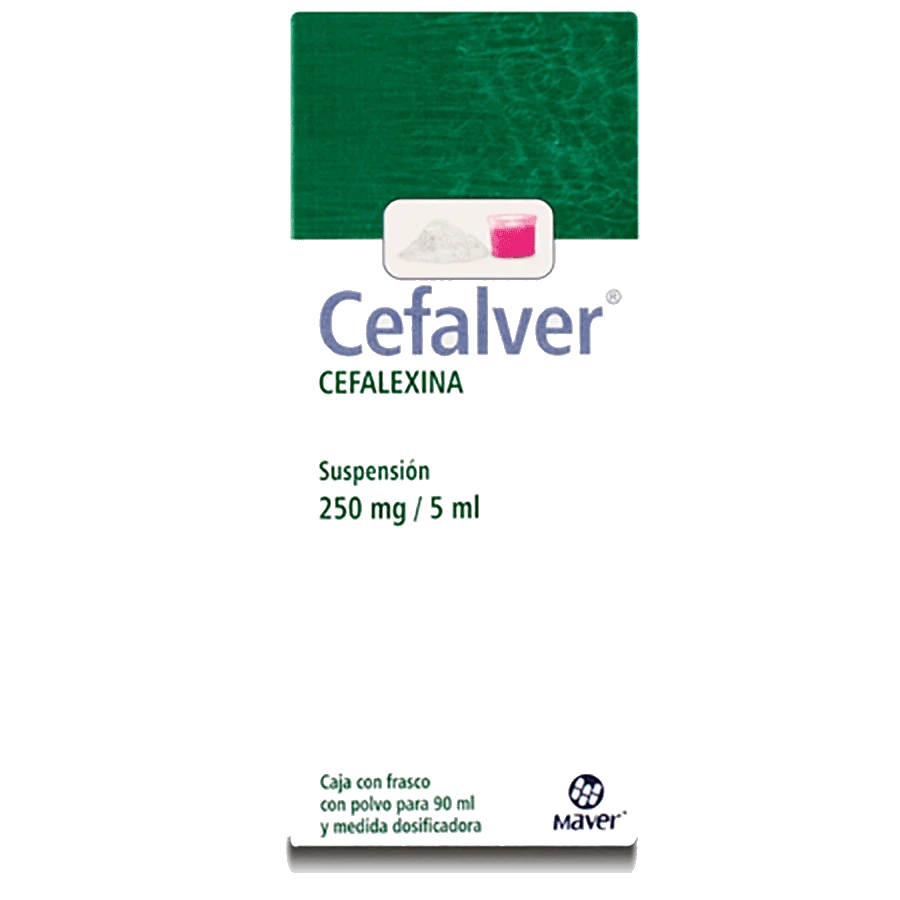 Cefalver Cefalexina Suspensión 250 mg/5 ml Genérico Maver