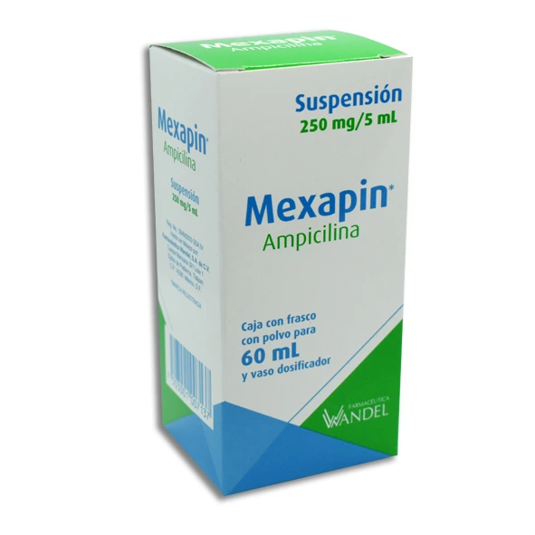 MEXAPIN ( AMPICILINA 250MG/5ML)60ML SUSP