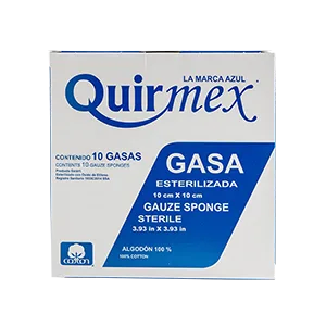 GASA ESTERILIZADA 10X10CM QUIRMEX