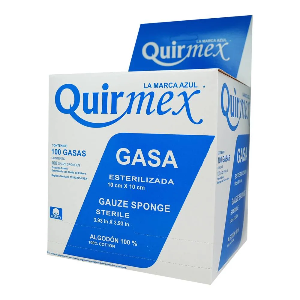 GASA ESTERILIZADA 10X10CM QUIRMEX