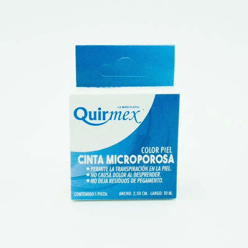 CINTA MICROPORE 2.5CMX10MTS C/1 *QRM* COLOR PIEL