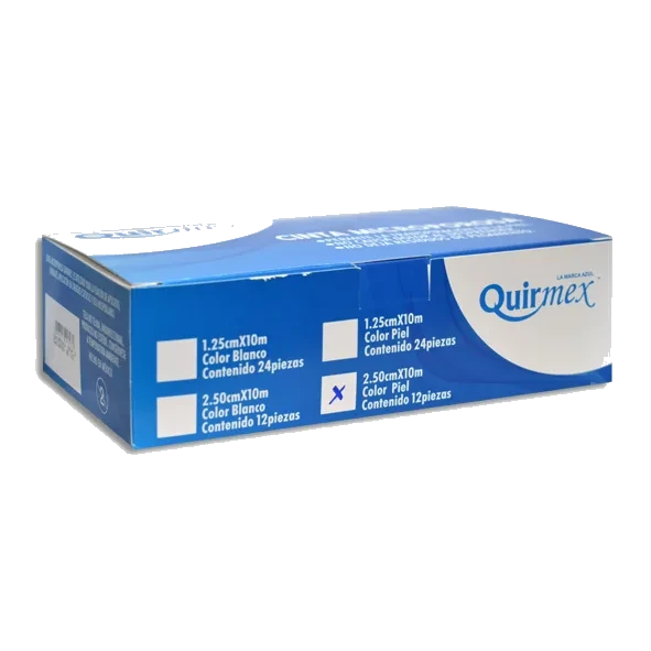 CINTA MICROPOROSA PIEL QUIRMEX 2.5CMX10M