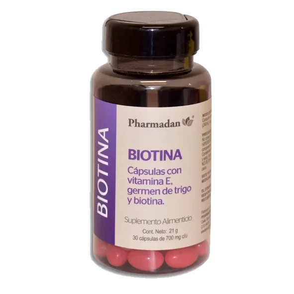 BIOTINA CON VITAMINA E Y GERMEN DE TRIGO PHARMADAN
