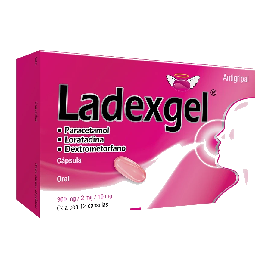 LADEXGEL 300/2/10MG CAP C/12 *PRO*
