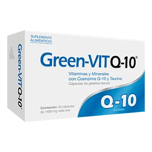 Green-Vit Q-10 Suplemento Alimenticio 30 Cápsulas Genérico Progela