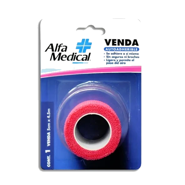 VENDA AUTOADHERENTE ROSA 5CMX4.5MT