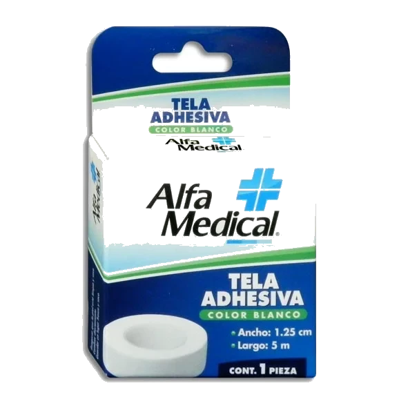 TELA ADHESIVA ALFA MEDICAL 1.25CMX5M