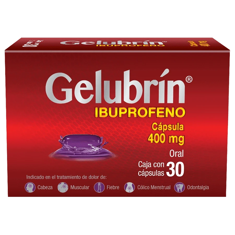 GELUBRIN (IBUPROFENO 400MG) 30CAPS