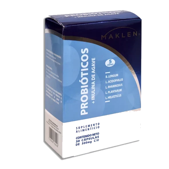PROBIOTICOS + INULINA DE AGAVE 30 CAPS 5