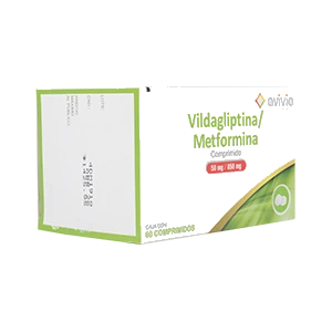 VILDAGLIPTIN/METFORMIN 60 COMP 50/850 MG