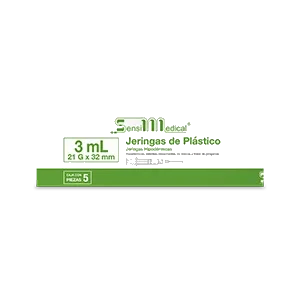 JERINGA VERDE 5 JERS 21X32MM/3 ML
