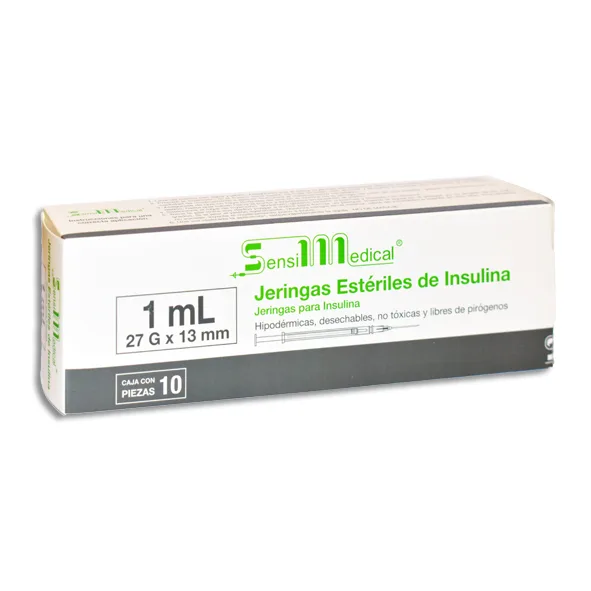 JERINGA 1ML INSULINA 27X13 SENSIMEDICAL