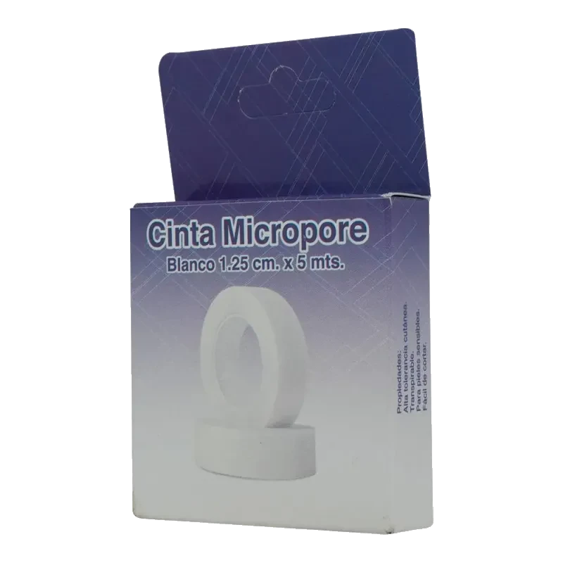 CINTA MICROPOR BCO 1.25CM X 5MT