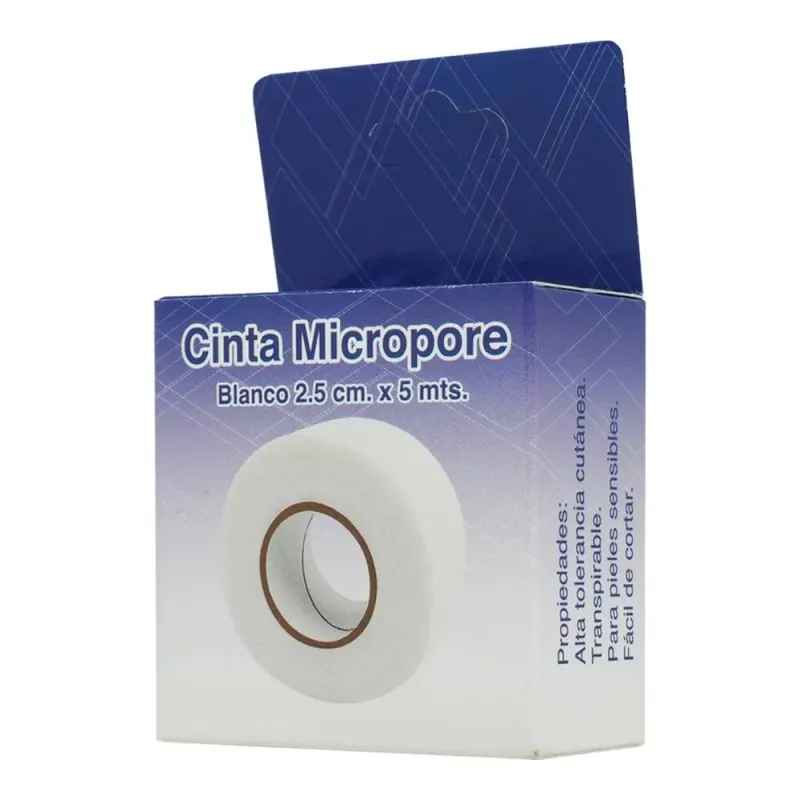 CINTA MICROPOR BCO 2.5CM X 5MT