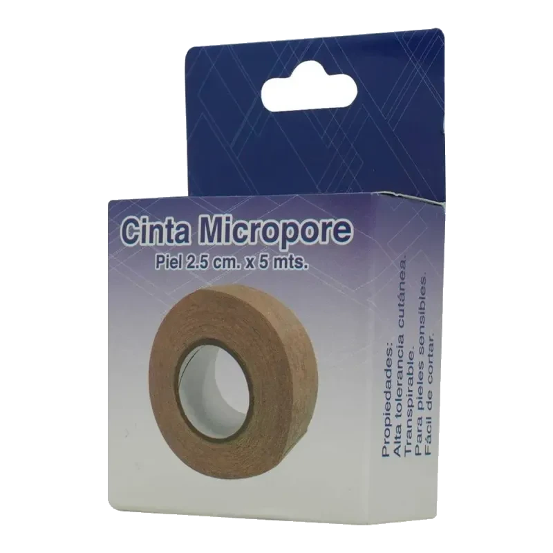 CINTA MICROPOR PIEL 2.5CM X 5MT