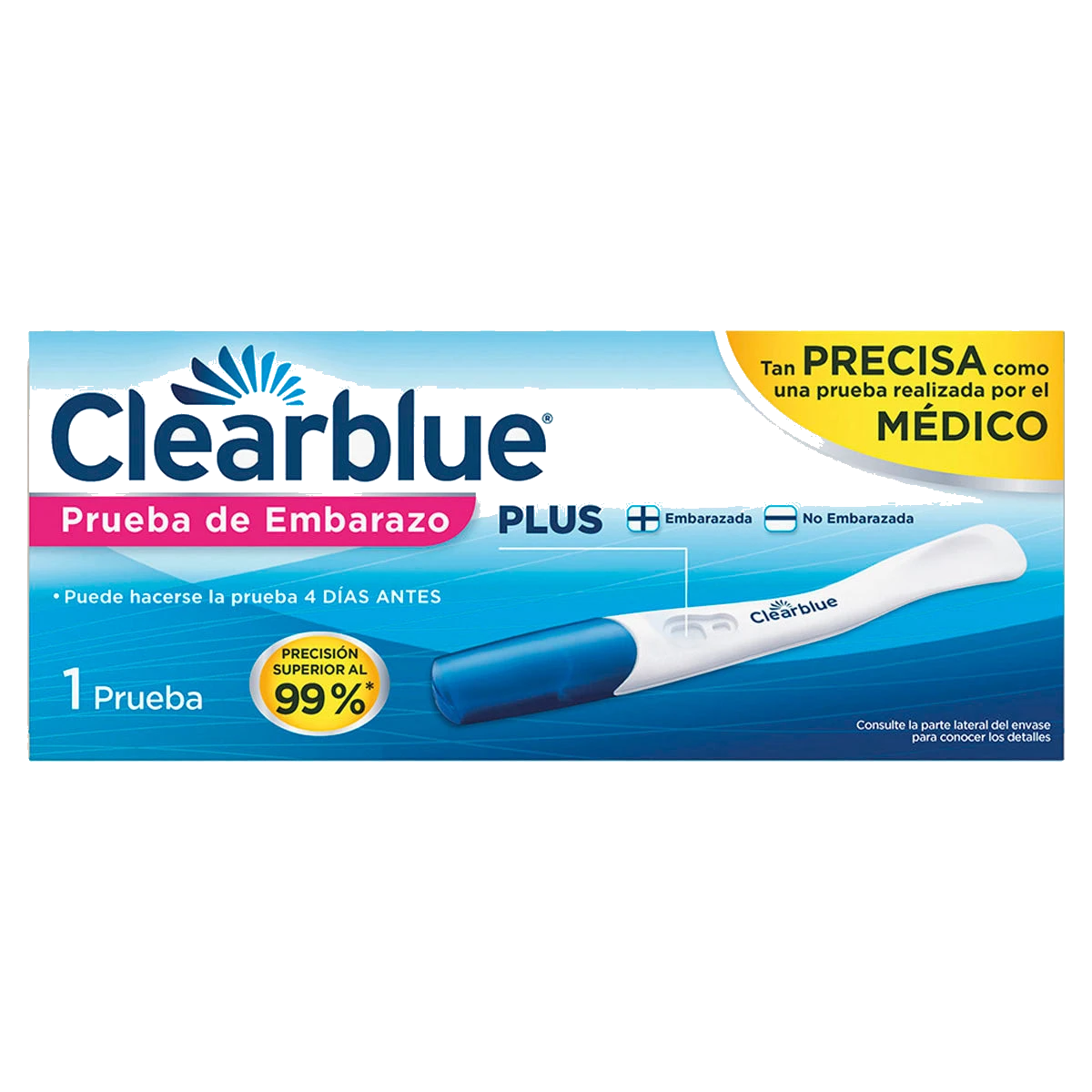 CLEARBLUE PRUEBA EMBARAZO 1 CAJA 1 PZA