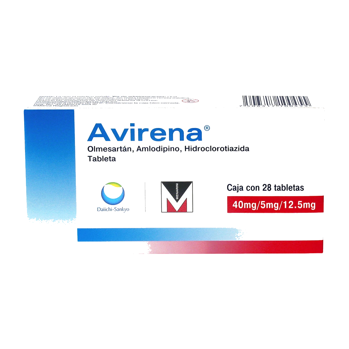 Avirena 40/5/12.5 Mg 28 Tabletas