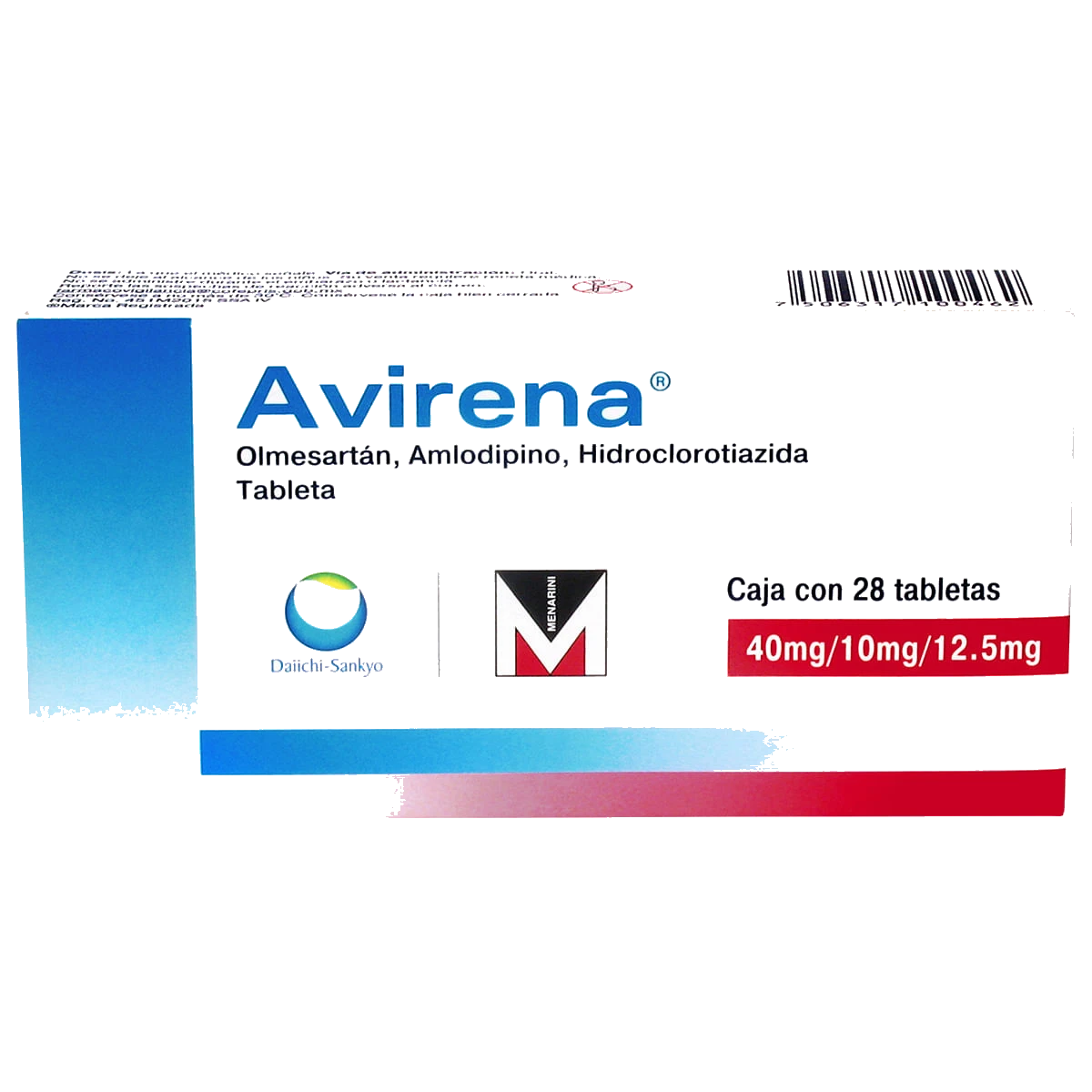 Avirena 40/10/12.5 Mg 28 Tabletas
