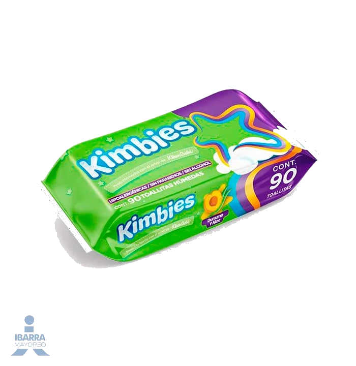 Toallitas Húmedas Kimbies Durazno-Aloe 90 Piezas