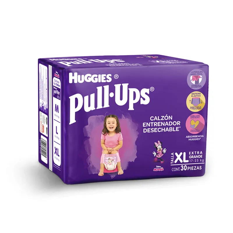 Calzoncillo Huggies Pull-Ups Niña XL 30 Piezas