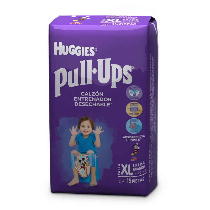 Calzoncillo Huggies Pull-Ups Niño XL 15 Piezas