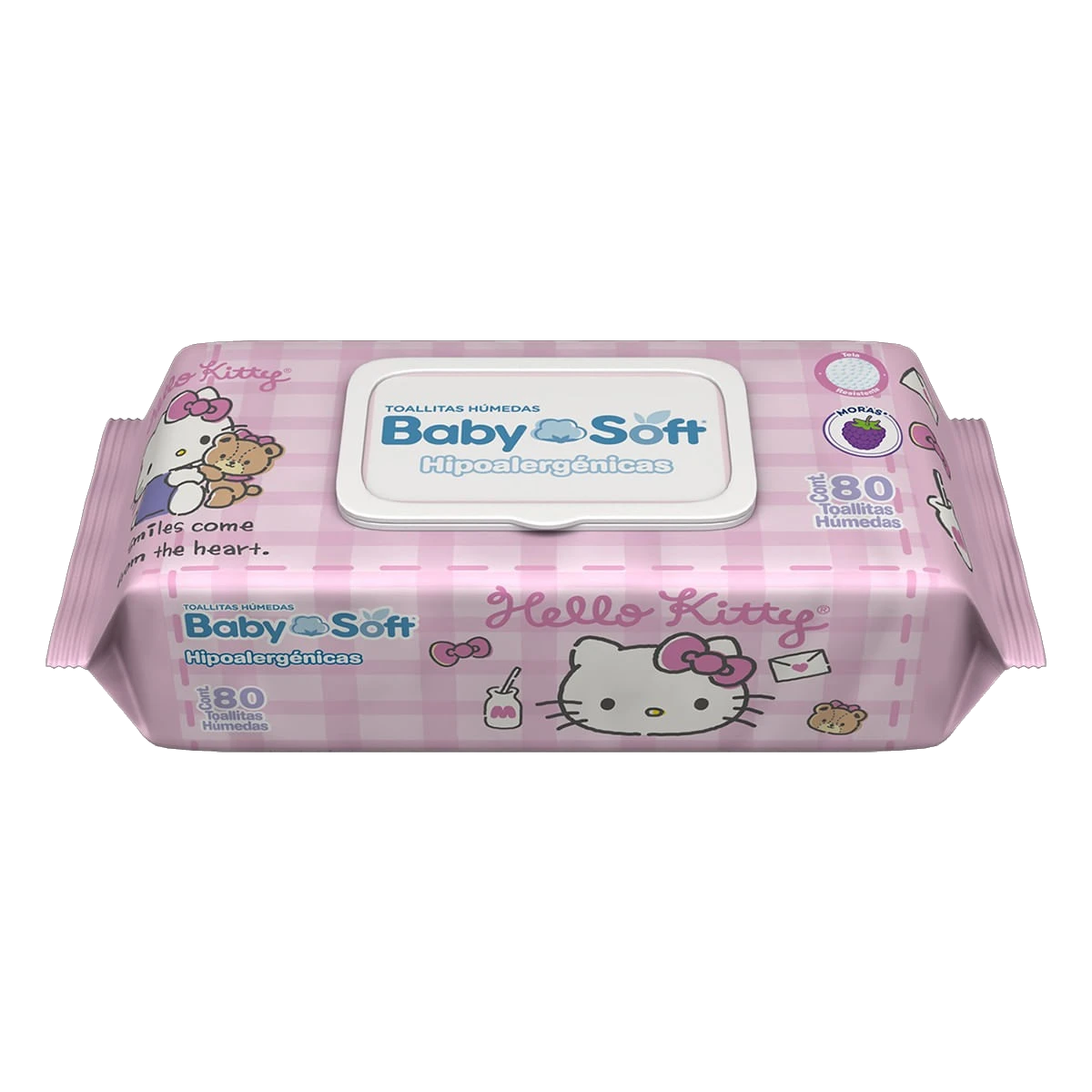 TOALLITAS HUMEDAS BABY SOFT KITTY MORAS C/80 *KCL*