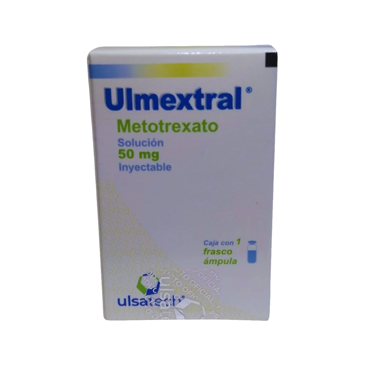 Ulmextral Metotrexato UlsaTech Caja Con 1 Frasco Ámpula De 50 mg Solución Inyectable