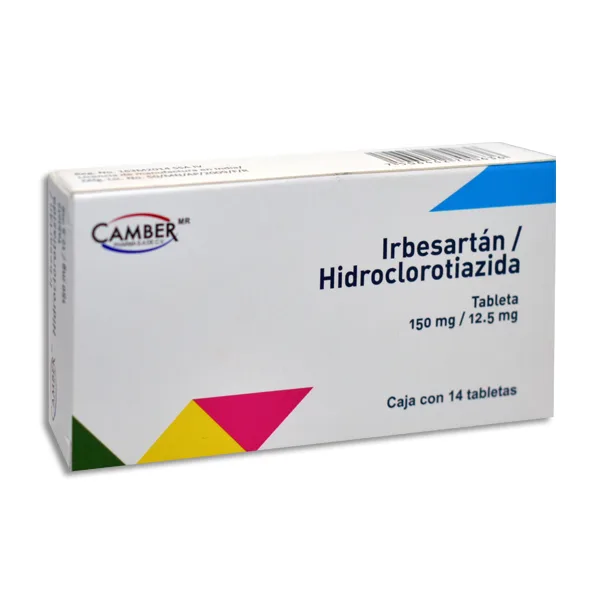 IRBESARTAN/ HIDROCLOROTIAZIDA 12.5/150MG CAMBER