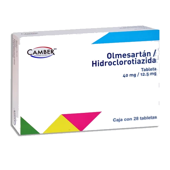 OLMESARTAN/ HIDROCLOROTIAZIDA 40/12.5MG CAMBER