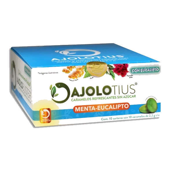 AJOLOTIUS PASTILLAS REFRESCANTES SIN AZUCAR MENTA – EUCALIPTO