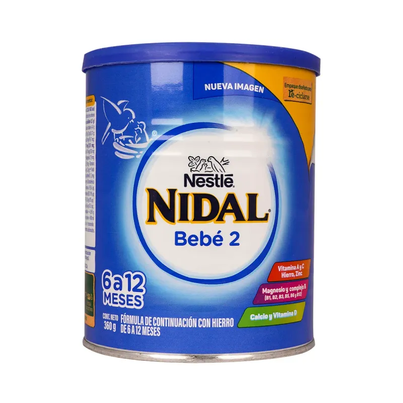 NIDAL 2 BEBE FORM LACT 6-12M 360G