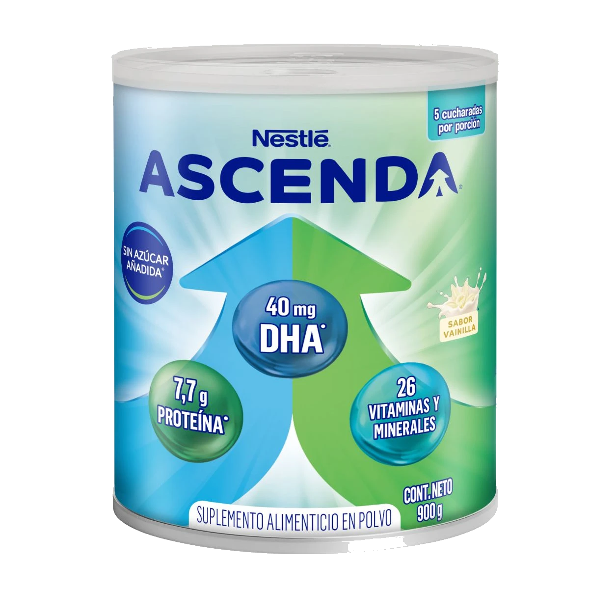 Ascenda Suplemento Alimenticio En Polvo Lata De 900 g