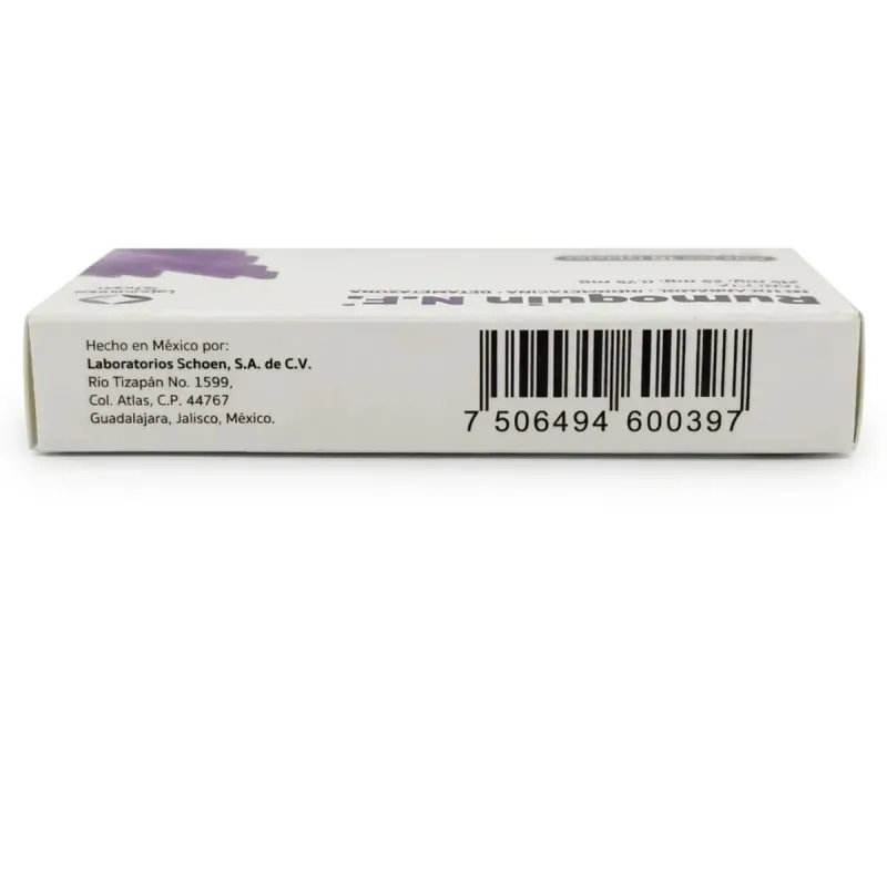 RUMOQUIN N.F. 10 TAB 215/25/0.75 MG