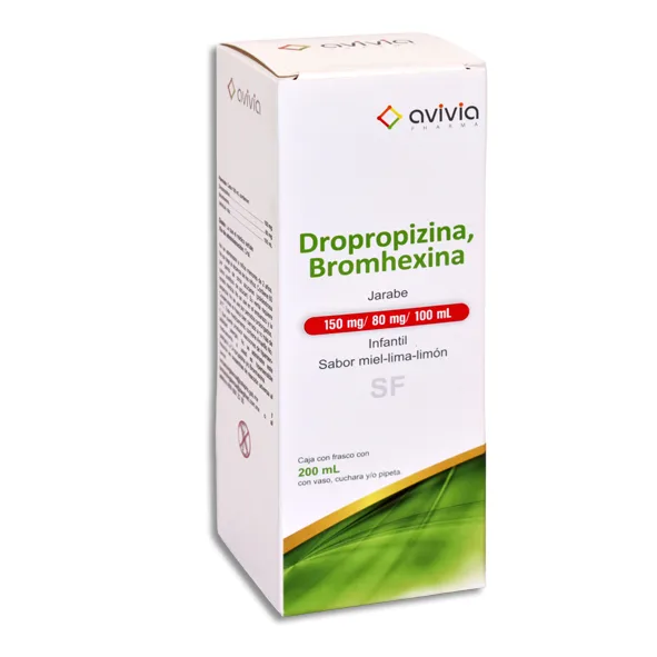 DROPROPIZINA/BROMHEXINA JBE INFANTIL SF MIEL LIMA LIMON150/80MG  200 ML*AVI*