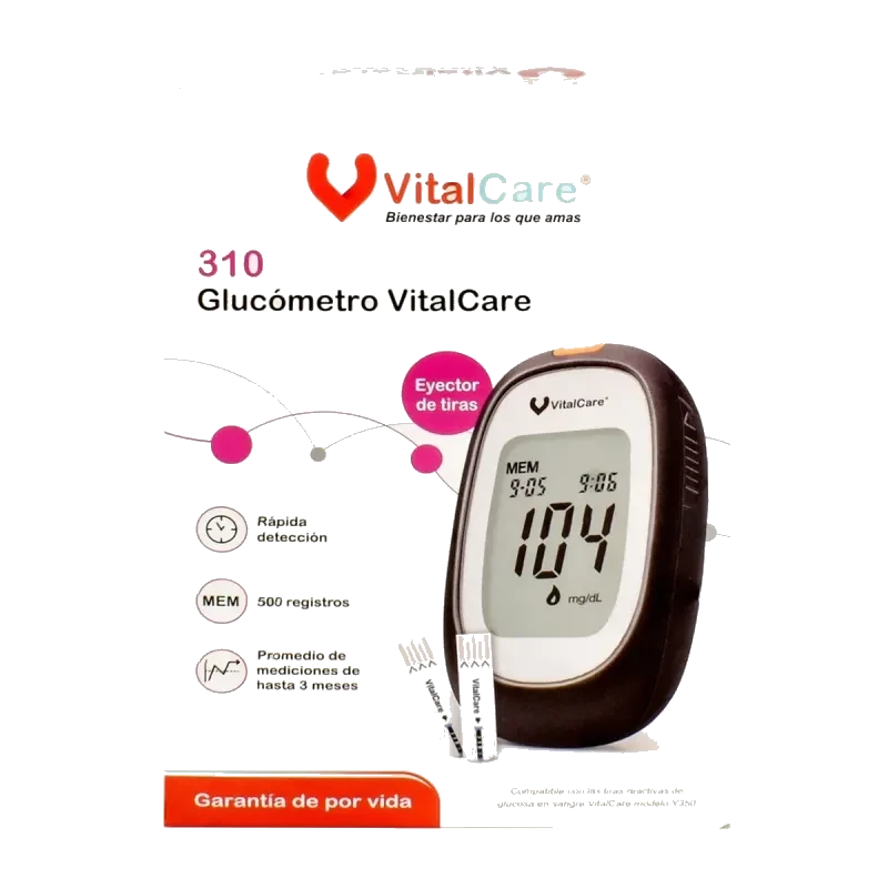 Vital Care Caja Con Glucometro  Vc310