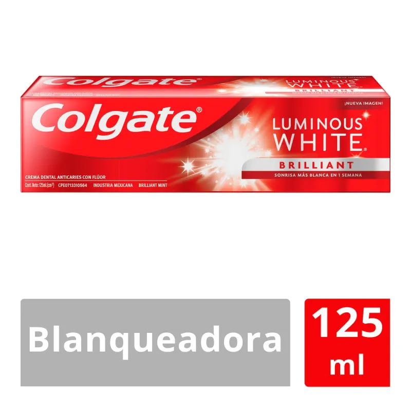 C D COLGATE LUMIN WHITE 125ML