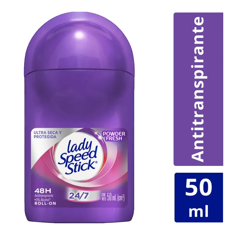 LADY SPEED STICK ROLL-ON POWDER FRESH 50ML *CLT*