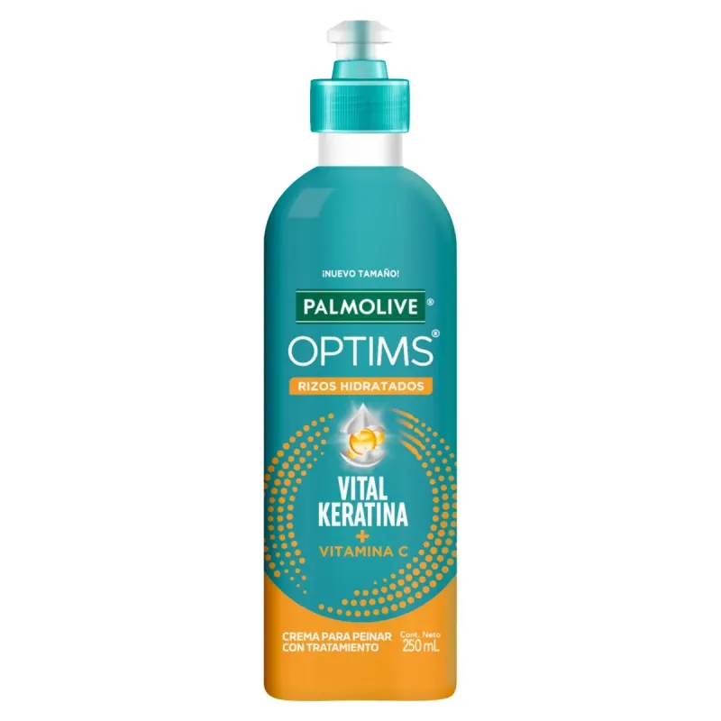 Crema para peinar Optims vital keratina + vitamina C 250ml