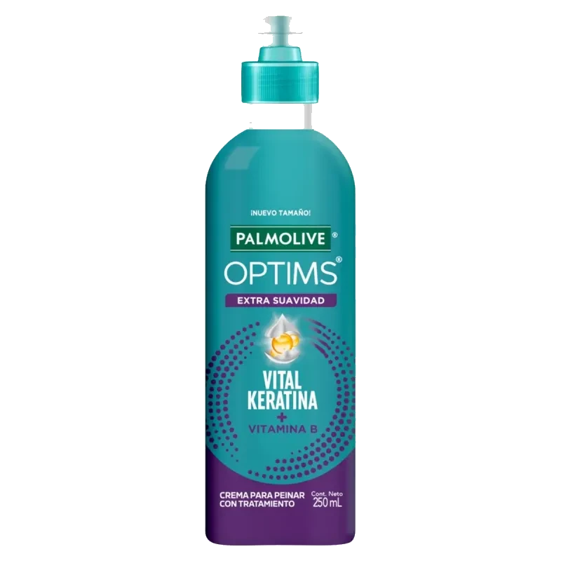 Crema Para Peinar Optims Vital Keratina + Vitamina B De 250ml