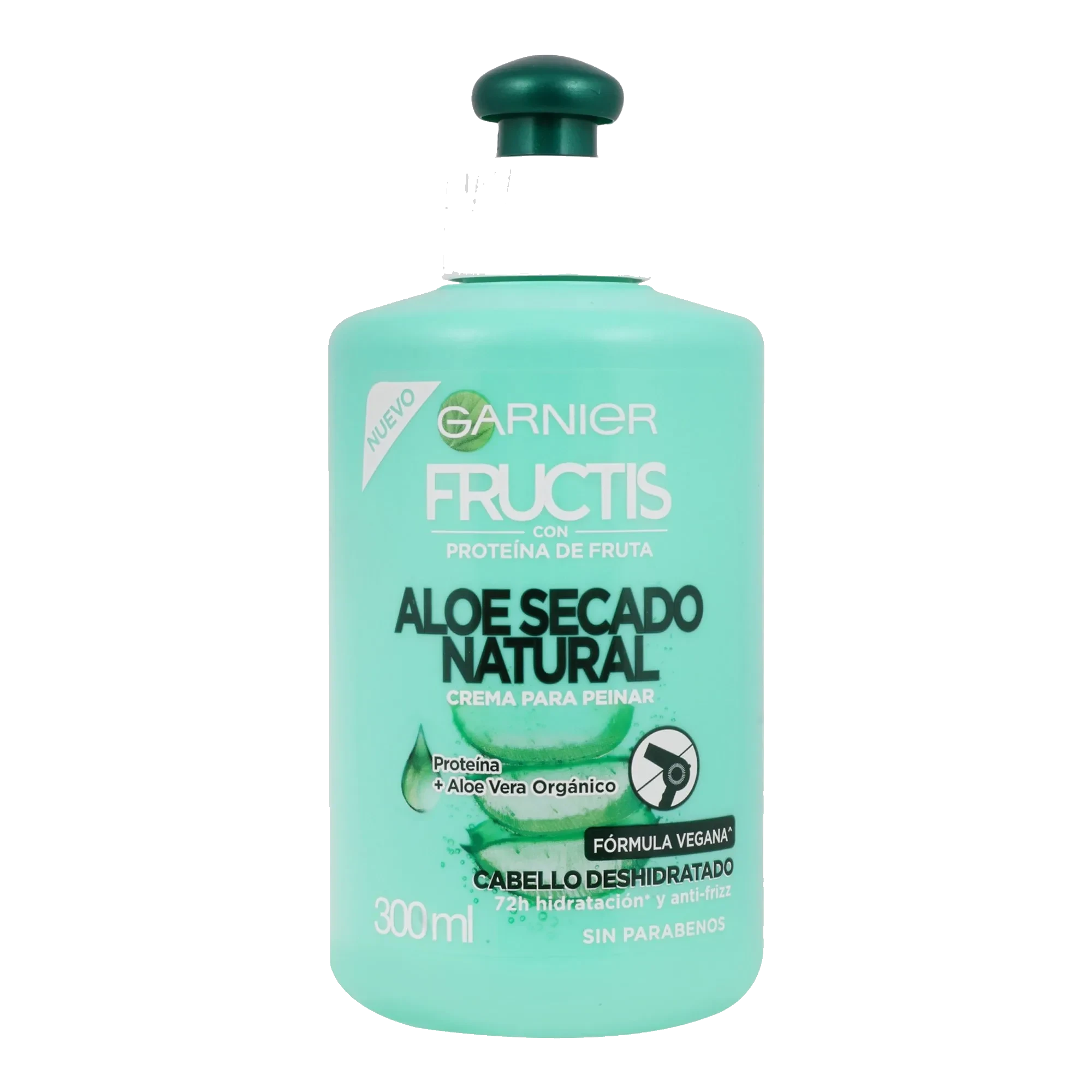 Crema Para Peinar Garnier Fructis Aloe Secado Natural 300 Ml