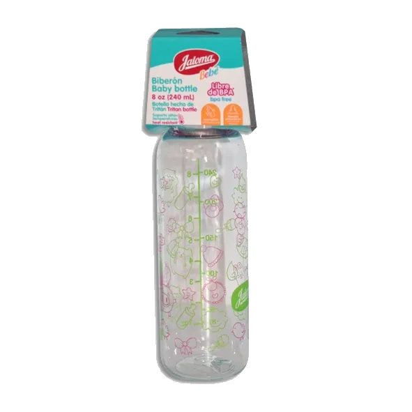BIBERON ROSA/VERDE 8 ONZAS 1PZA