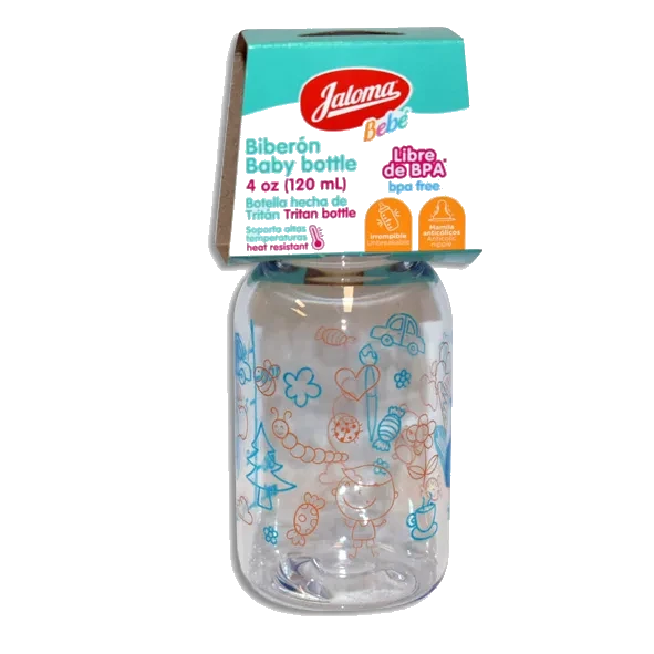 BIBERON AZUL/NARANJA 4 ONZAS 1PZA