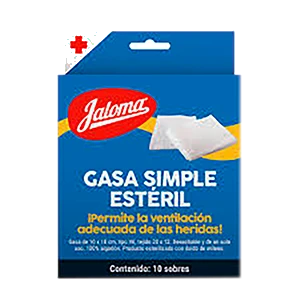 Gasa Jaloma 10X10 Cm Sobre 10 Piezas