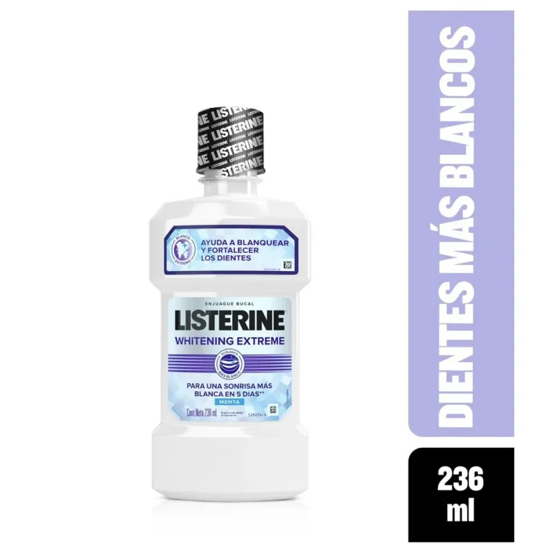 ENJUAGUE BUCAL LISTERINE WHITE EXTREME 236ML *JAN*
