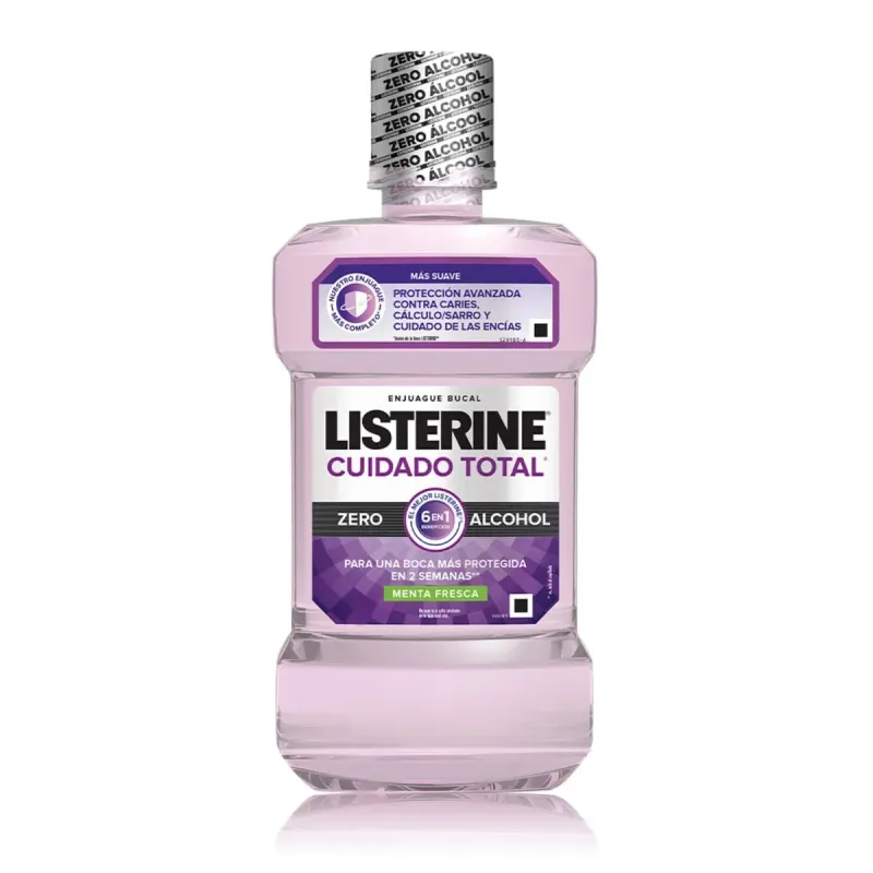 ENJUAGUE BUCAL LISTERINE CARE ZERO ALCOHOL MENTTA 250ML *JAN*