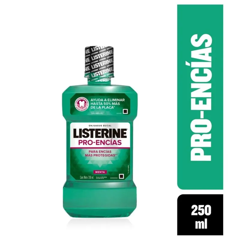 ENJUAGUE BUCAL LISTERINE DIENTES Y ENCIAS 250ML *JAN*
