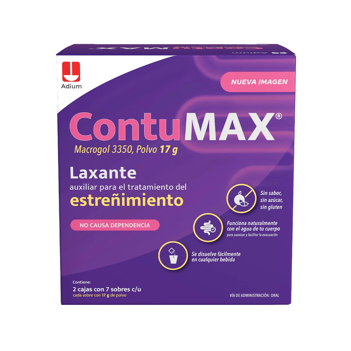 Contumax Laxante 2 Cajas Con 7 Sobres De 17 g Cada Uno